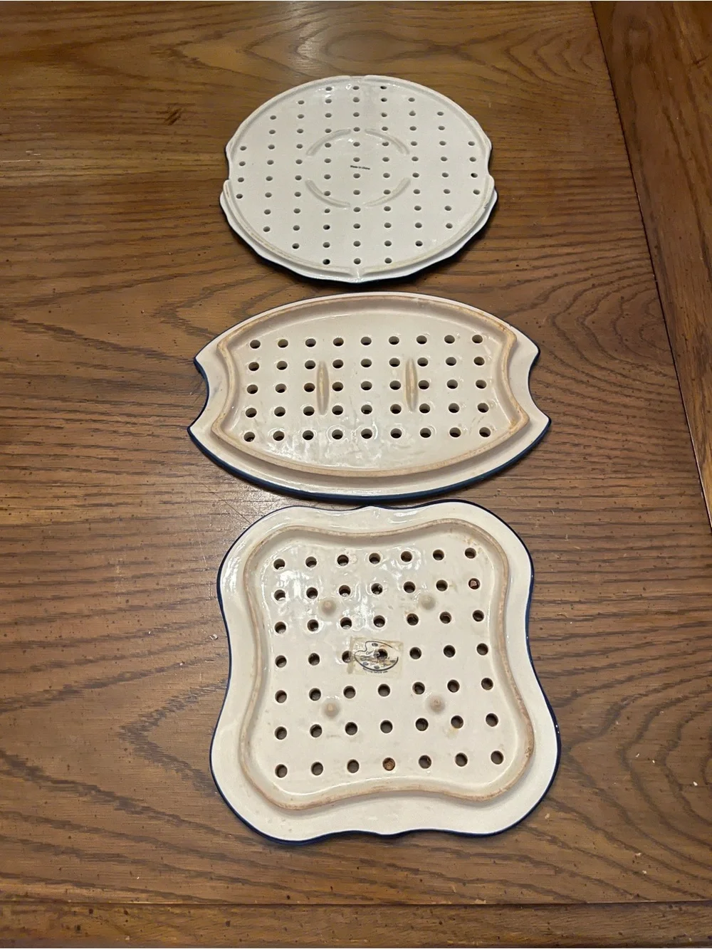Temptations Old World Confetti Ceramic Trivet/Steamer inserts